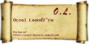Oczel Leonóra névjegykártya